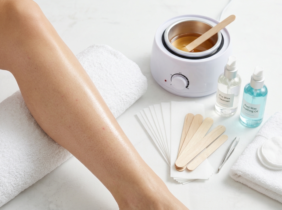 Smooth skin after wax depilation